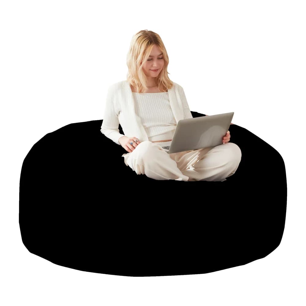 Poltrona Sacco in Memory Foam da 150 cm: Per Adulti/Adolescenti, con Rivestimento in Flanella Rimovibile, Divano per Casa e Dormitorio