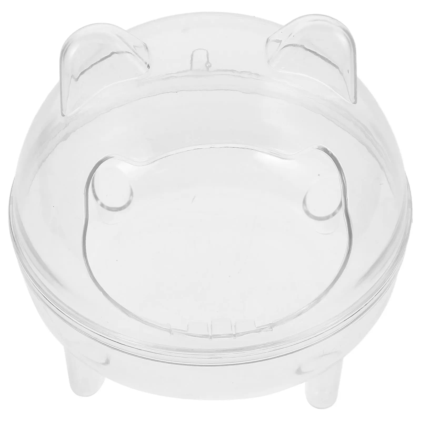 Desktop Trash Can Mini Bear Shape Compact Space Saving PP Material Small Garbage Container for Office Home Dorm Bedside Table