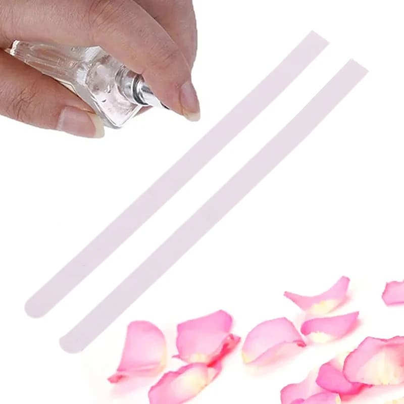 100 Pz/set Aromaterapia Fragranza Profumo Oli Essenziali Tester di Prova Strisce di Carta Deodorizzazione Espandi Fragranza