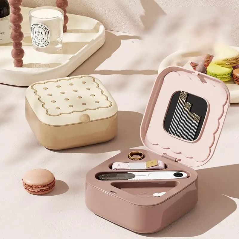 Kit da cucito piccolo, multiuso, magnetico, portatile, per adulti, kit di accessori da cucito portatili per donne, nonne, ragazze adolescenti, compleanno