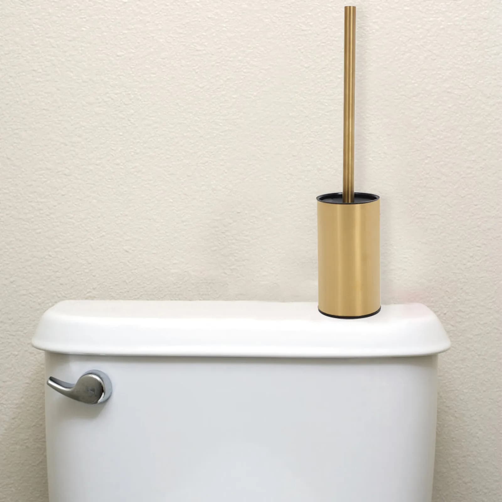 Set di 1 Portascopino per WC in Acciaio Inossidabile, Multiuso, da Parete o da Terra, Strumento per la Pulizia del Bagno