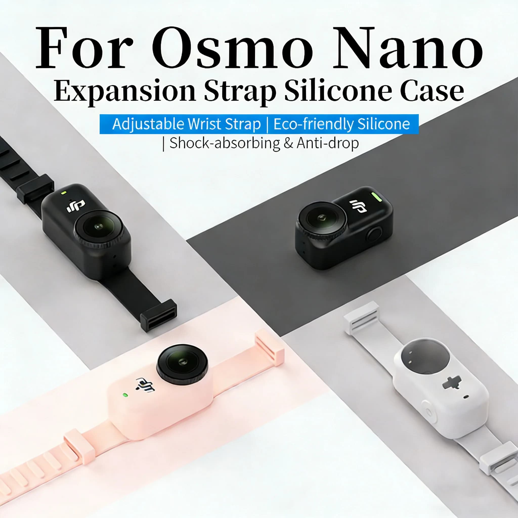 Multi-Functional Expansion Wristband Backpack Wristband For DJI Osmo Nano Sports Camera Silicone Protective Case
