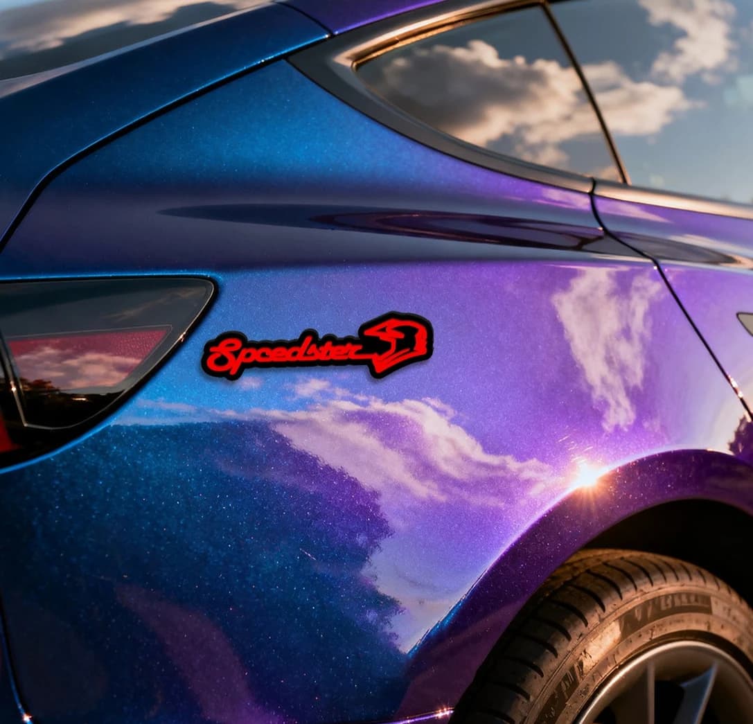 Adesivo Acrilico Impermeabile per Auto con Scritta Casco da Corsa Classico, Decalcomania Trendy per Auto e Moto, Accessorio di Stile, Regalo