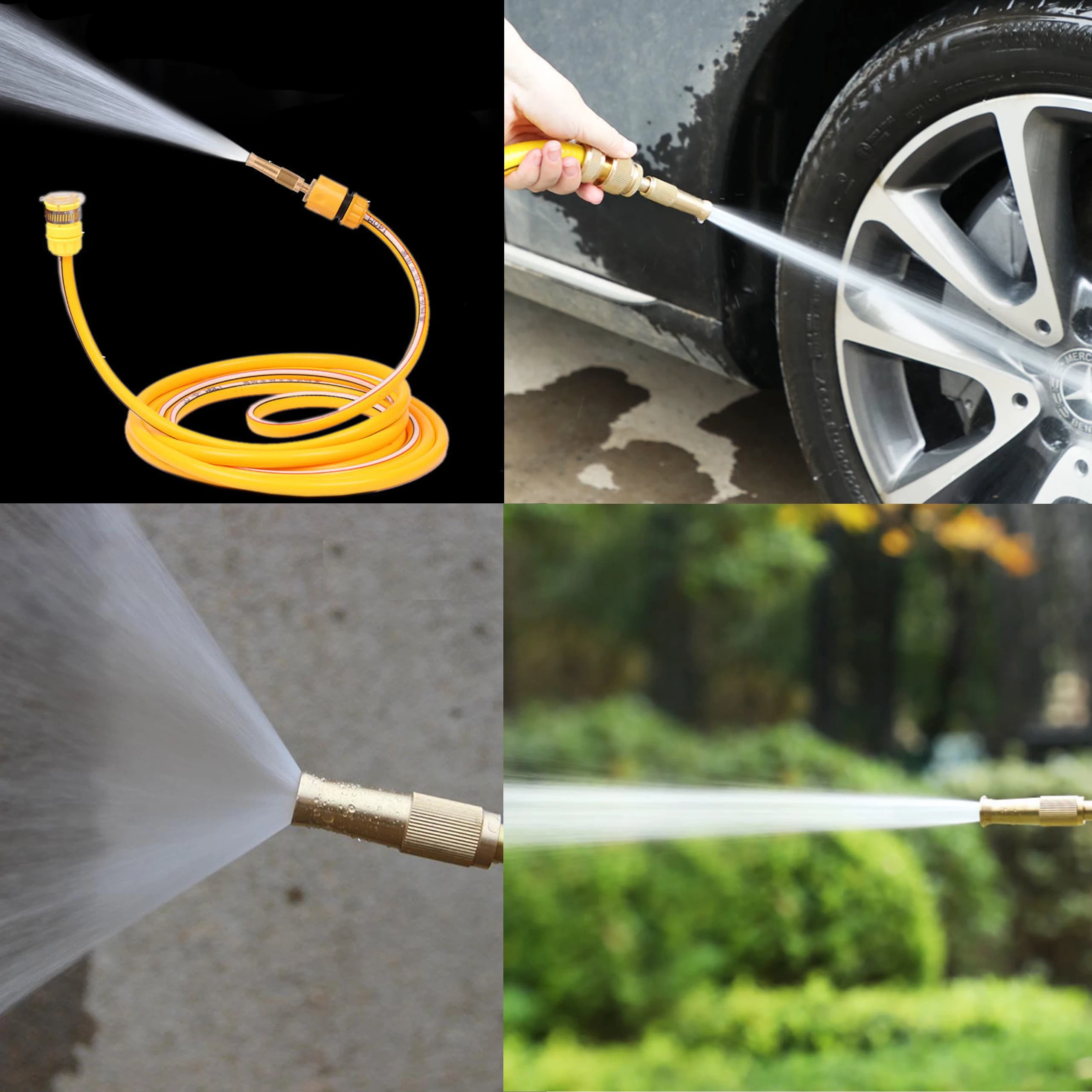 Aluminium Alloy Water Gun Garden irrigation Sprinkler for direct spray hose Aiuola Prato Plant Sprinkler Car Washing Cleaning