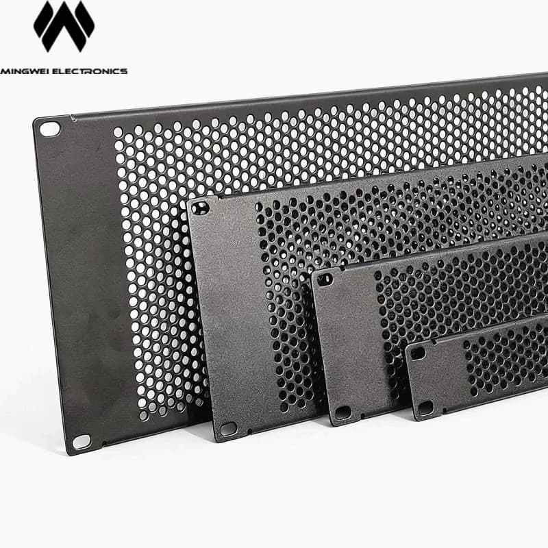 Pannello di Ventilazione MW Audio da 19 Pollici per Montaggio a Rack 1U 2U 3U 4U, Griglia in Rete Metallica per Raffreddamento Armadi