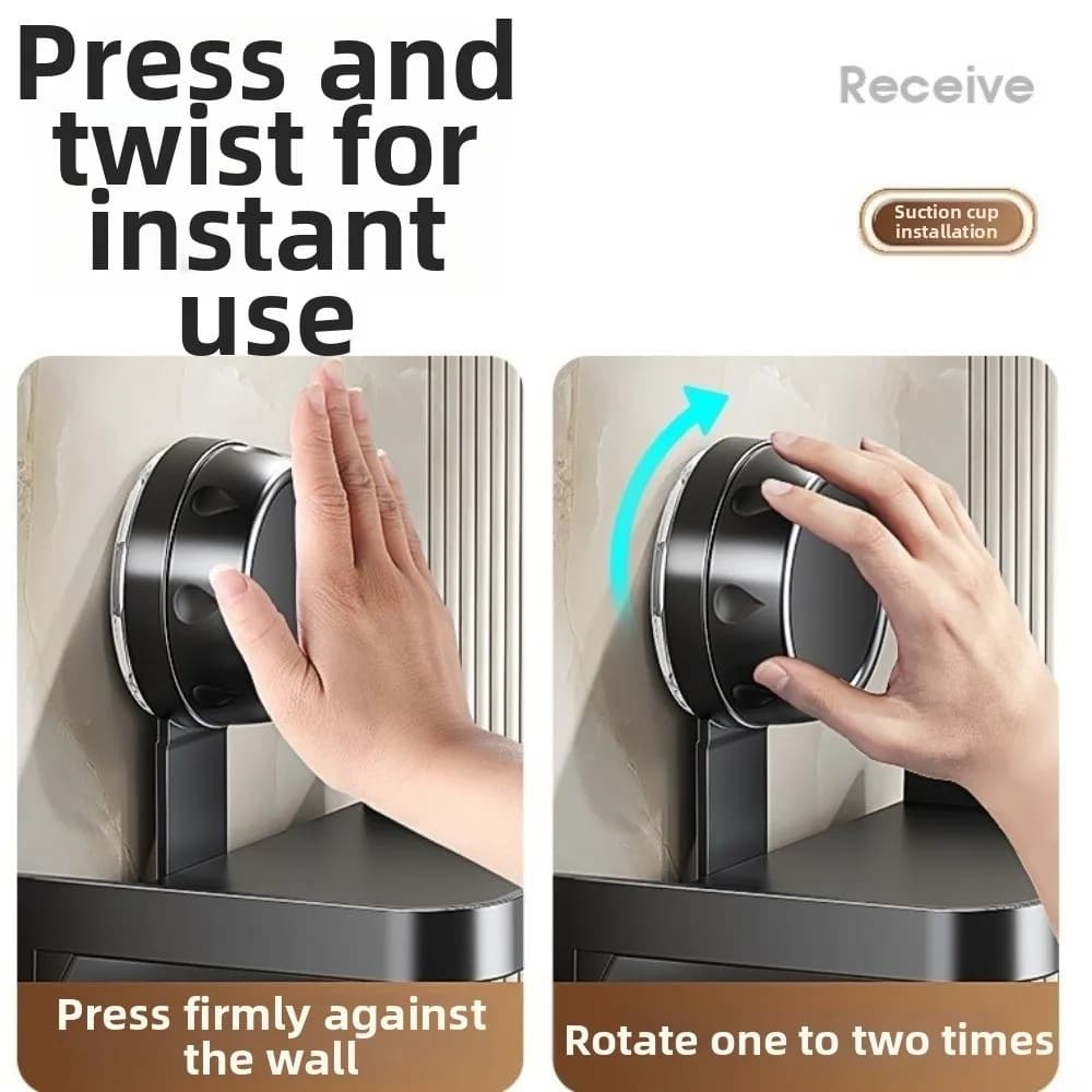 Suction Cup Bathroom Paper Holder High-Quality Multi-Functional Tissue Holder No-Drill Self Adhesive Toilet Paper Rack Home Use