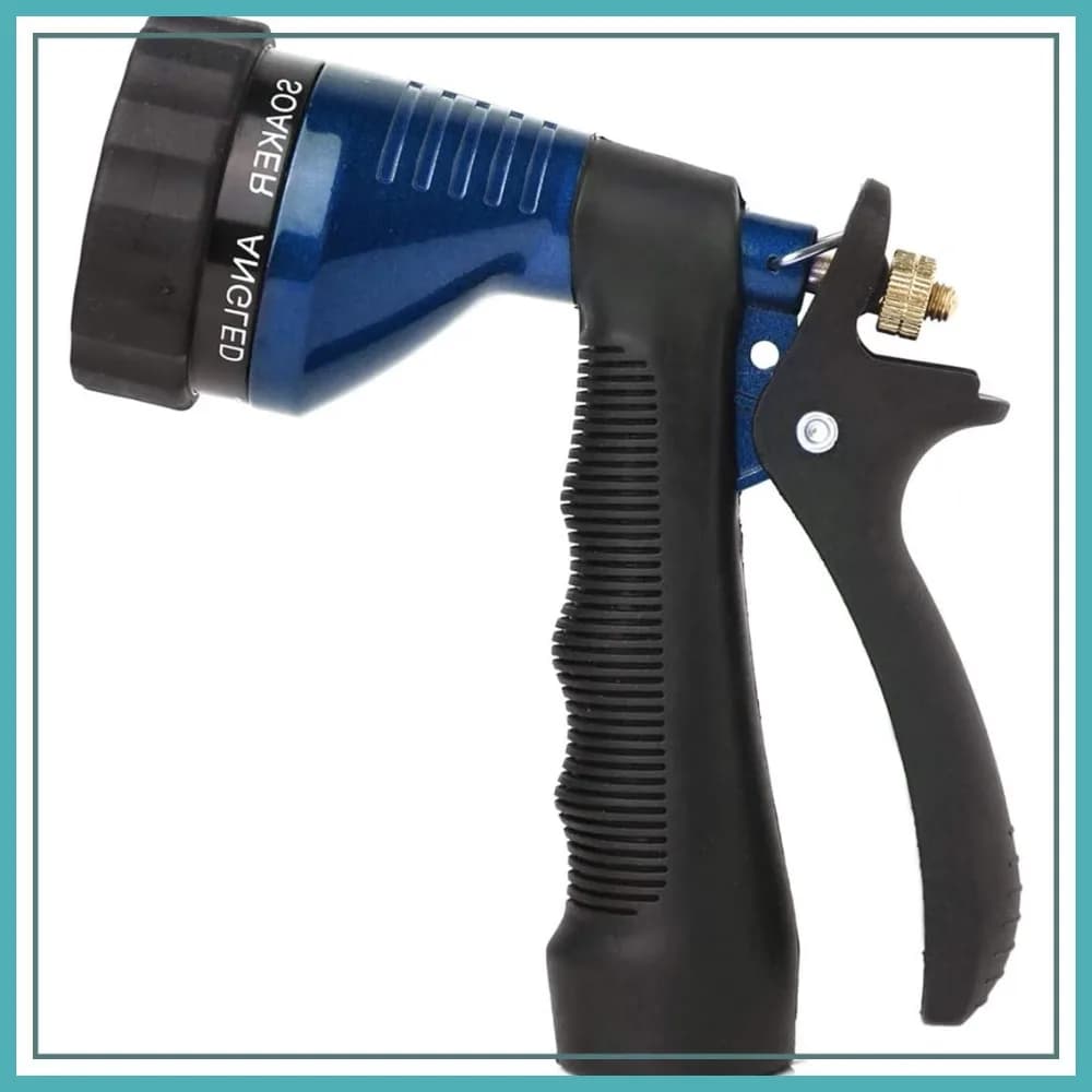 GREEN MOUNT Ugello per Tubo da Giardino, Ugello in Metallo con Getti Regolabili
