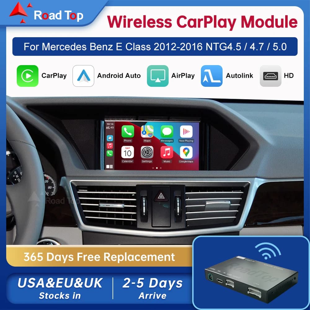 Auto Android wireless per Mercedes Benz Classe E W212 w213 E Coupe C207 2012-2016 con interfaccia Carplay Mirror Link AirPlay