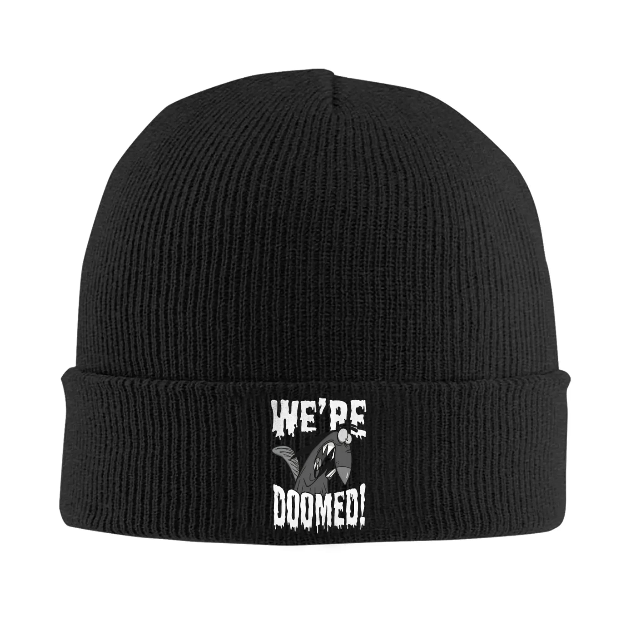 Angry Beavers Halloween Dagget We're Doomed Cuff Beanie Knit Skull Cap For Men Women Warm Knit Skullies Beanie Cap
