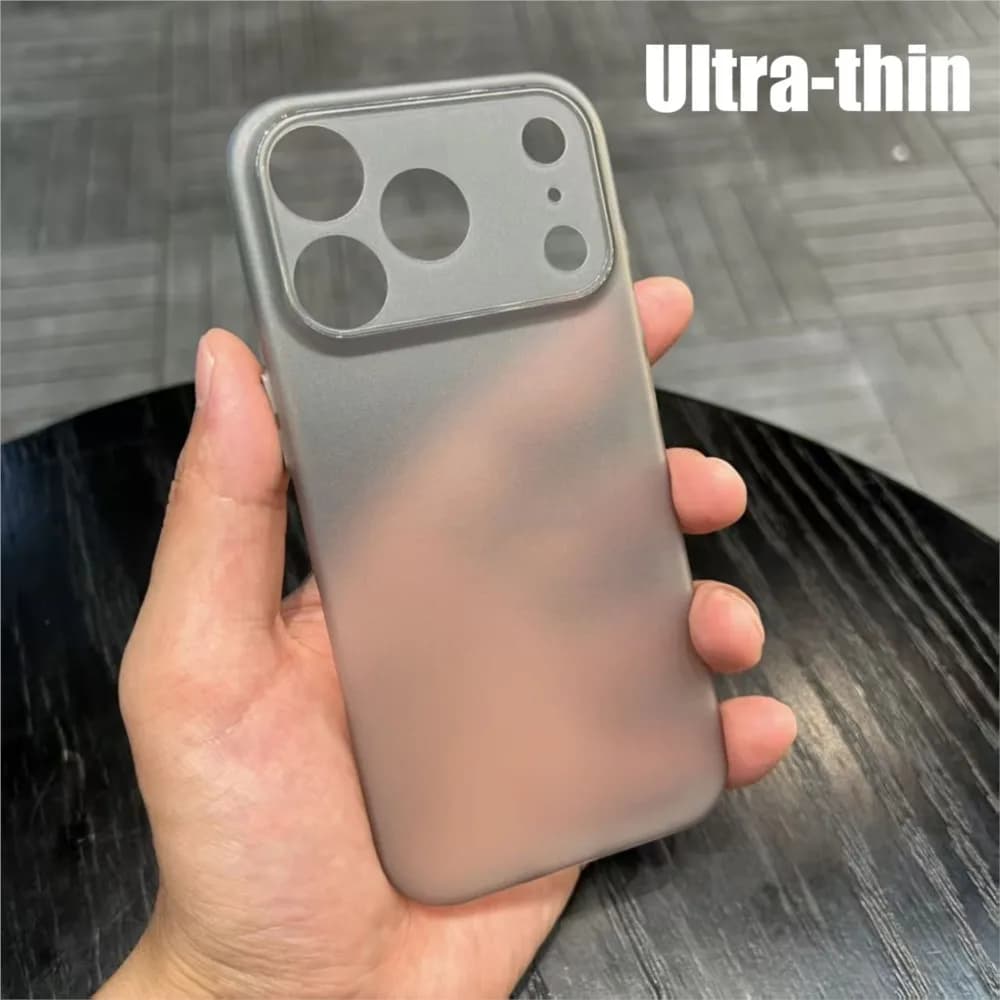 Custodia in PP opaca ultra sottile per iPhone 11 12 13 14 15 16 17 Pro X Xr Xs Max 13 mini 7 8 Plus SE 2020 16e Custodie rigide trasparenti per PC