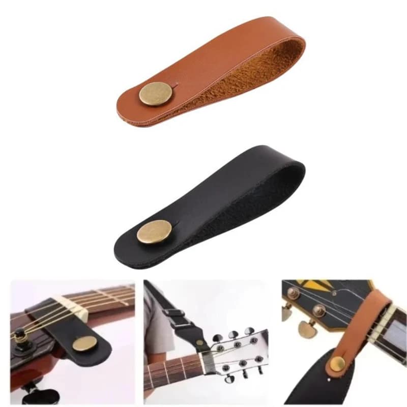 1/2/3/4Pcs Guitar Strap Button Headstock Adapter Vintage Leather With Latch For Ukuleles, Bass, Acoustic And Electric Guitars
