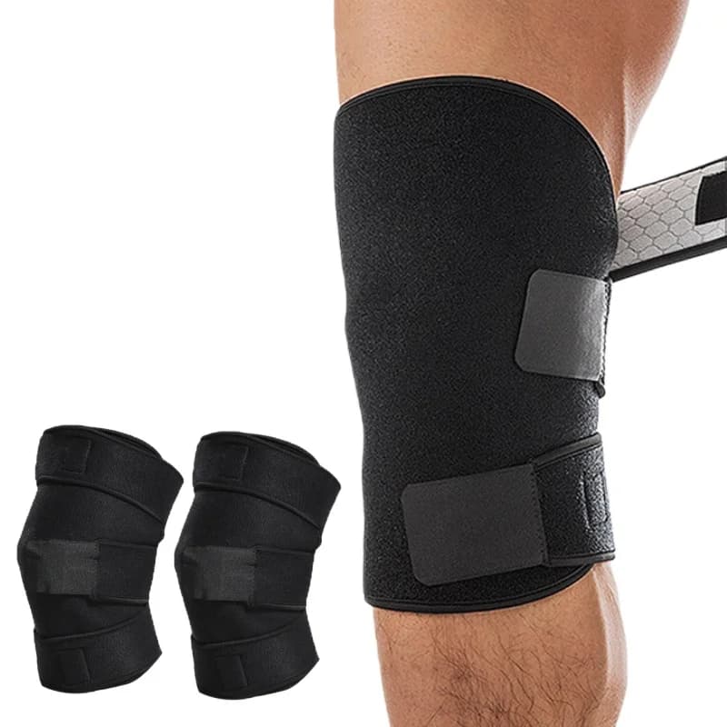 1 Paio di Ginocchiere Sportive a Compressione con Supporto per Rotula, Protezioni Termiche per Ciclismo, Artrite, Distorsioni, Corsa