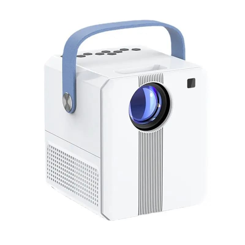 AABFK Mini Proiettore Home Theater HD Proiettore con messa a fuoco automatica Proiettore per telefono cellulare Proiettore portatile esterno Spina UE