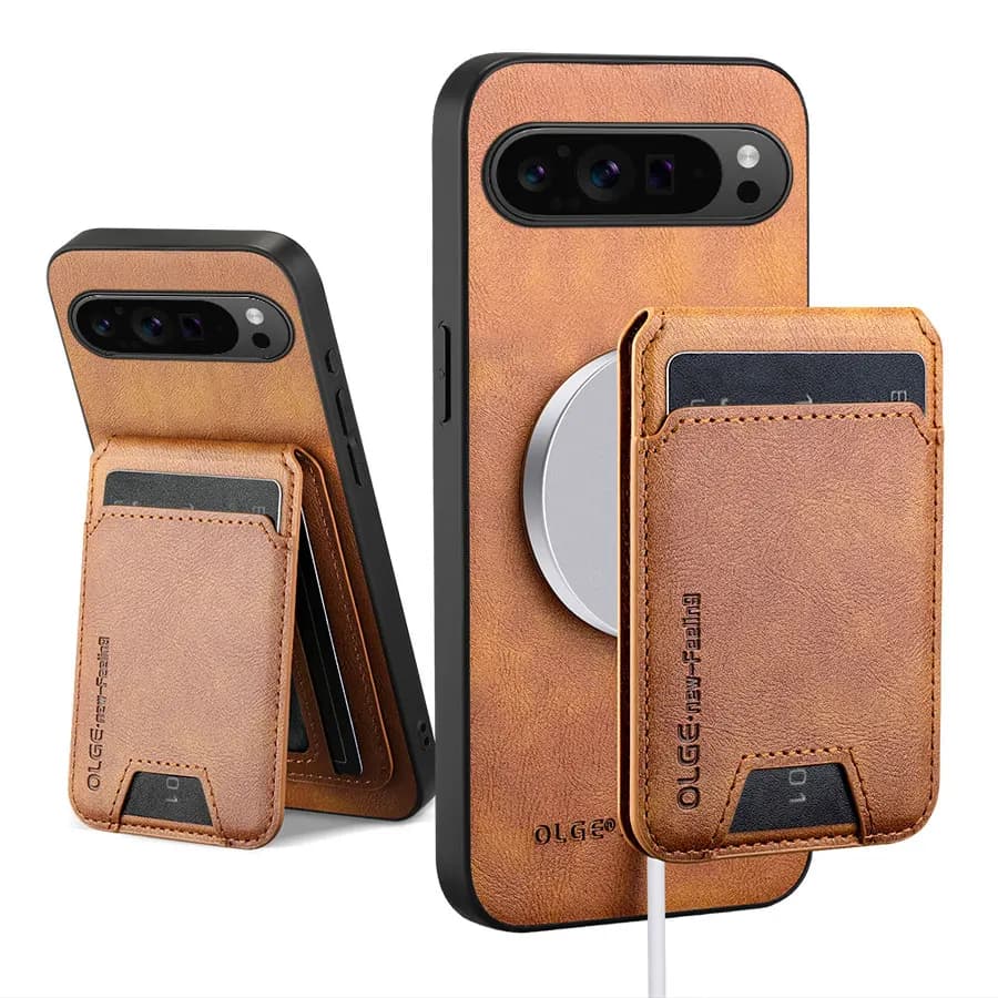 Magnetic Leather Case for Google Pixel 7 7A 8 8A 9 9A 10 10A 11 Pro XL Card Holder Detachable Wallet Shockproof Protective Cover