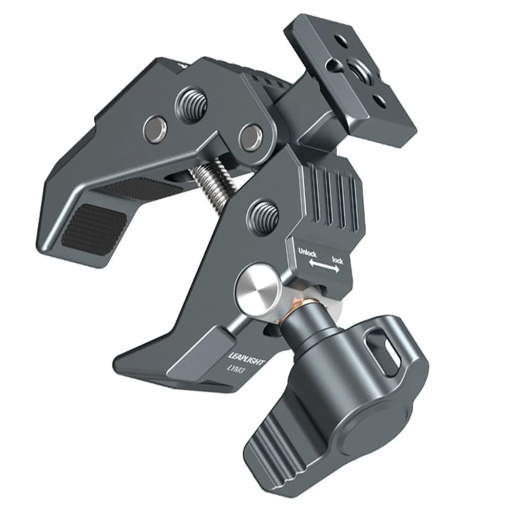 New Metal 2025 Multifunction Clamp with NATO Base, Powerful Fixed Clamp for DSLR Cameras, Monitors, Microphones and Lights