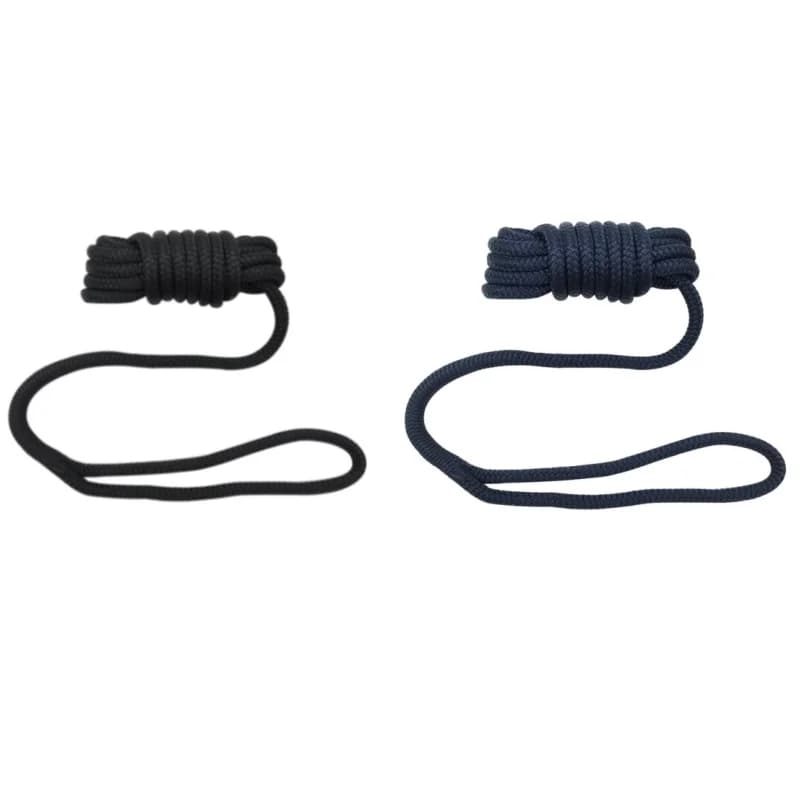 ISURE MARINE 1/2 "X15FT Dock Line Nylon Doppio Cavo di ancoraggio intrecciato Nero/Blu Dock Line Corda di ancoraggio Corda a sfera galleggiante