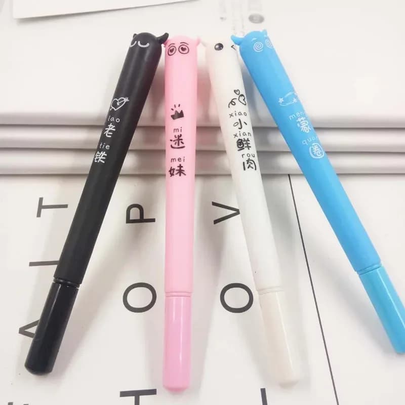 12 pezzi all'ingrosso nuovo coreano creativo piccola carne fresca penna di genere cartone animato carino super carino studente penna di scrittura
