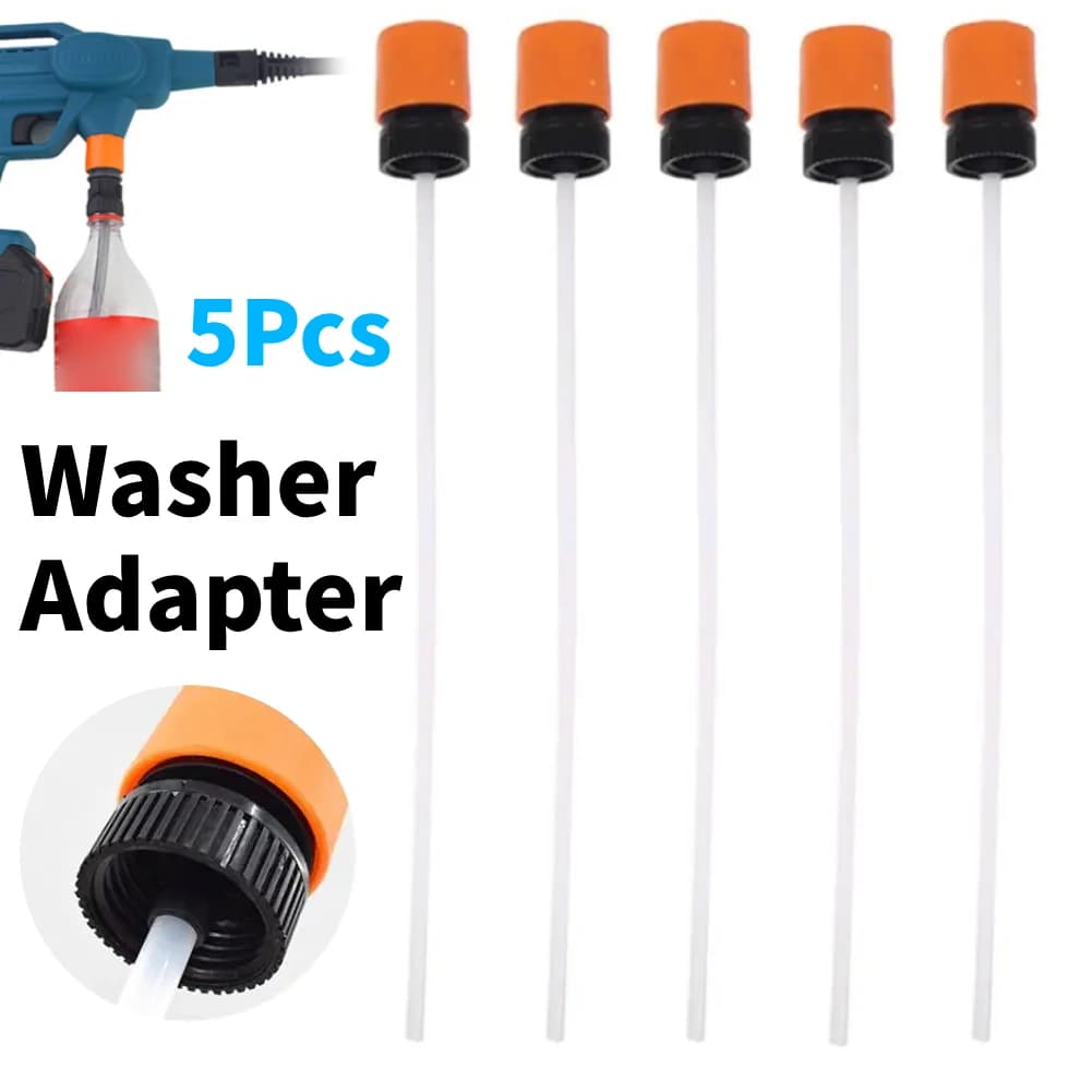 5Pcs High-Pressure Washer Adapter Quick Connect For Cola Bottles Hose Connector Tools Outdoor Garden Wash Accessories