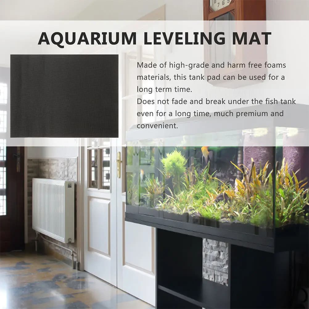 Tappetino per Acquario Resistente, Spesso in Cotone, Assorbente, Isolante Termico, Antiscivolo, per Base Vasca