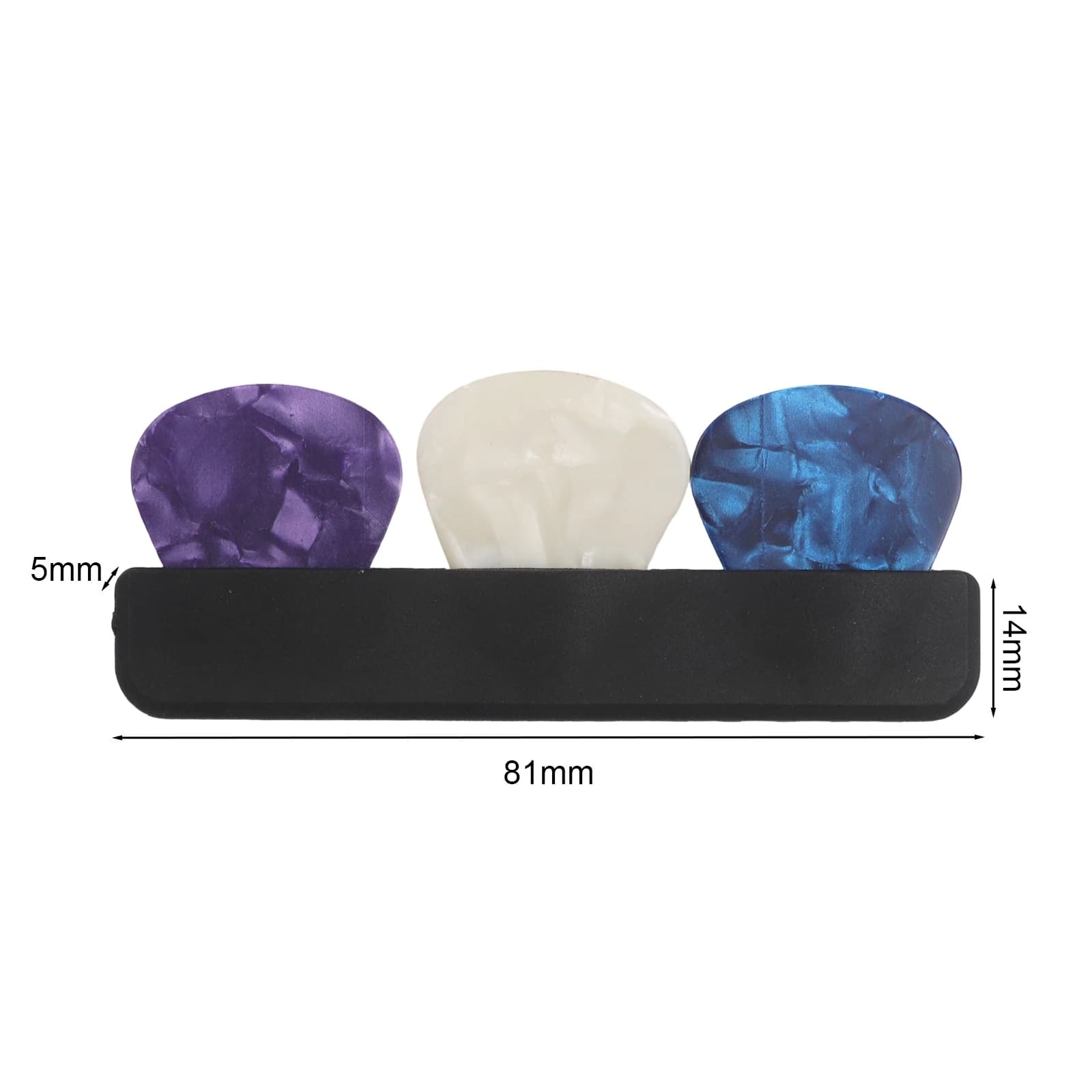 Anti-slip Plectrum Holder Guitar Pick Box Musical Performances Guitar Pick Storage Solution Compatible With Paddle Thicknesses