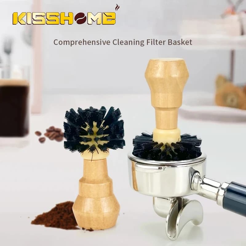 Detergent for coffee brushes solid wood filter basket cleaning Barista tools for dusting accessories for Espresso coffee machines household items