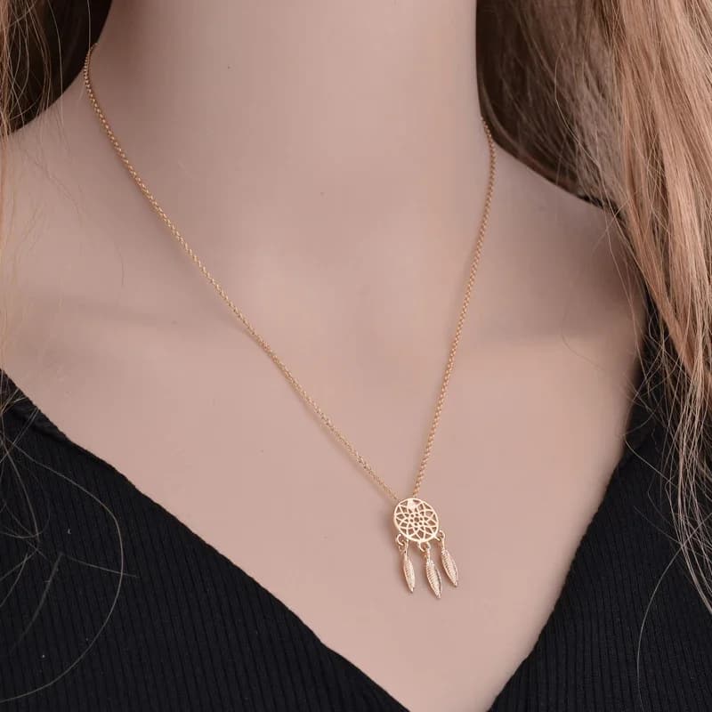 SUMENG 2024 New Fashion Dream Catcher Series Jewelry Necklace Exquisite Alloy Hollow Pendant Collares For Women Gifts