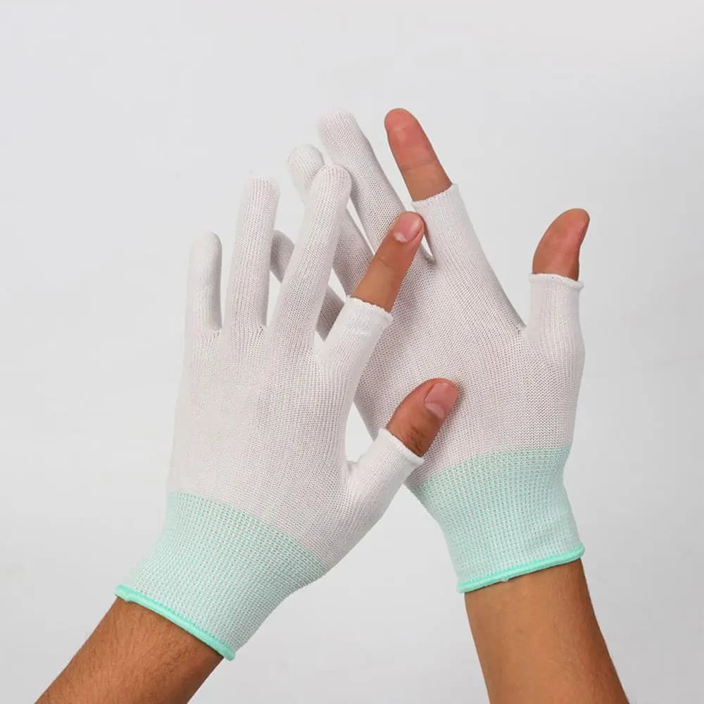 Outdoor Cycling Gloves Colored, Windproof and Anti-slip, Three-Date, Nylon for Men, with Two-Date Touch Screen Function