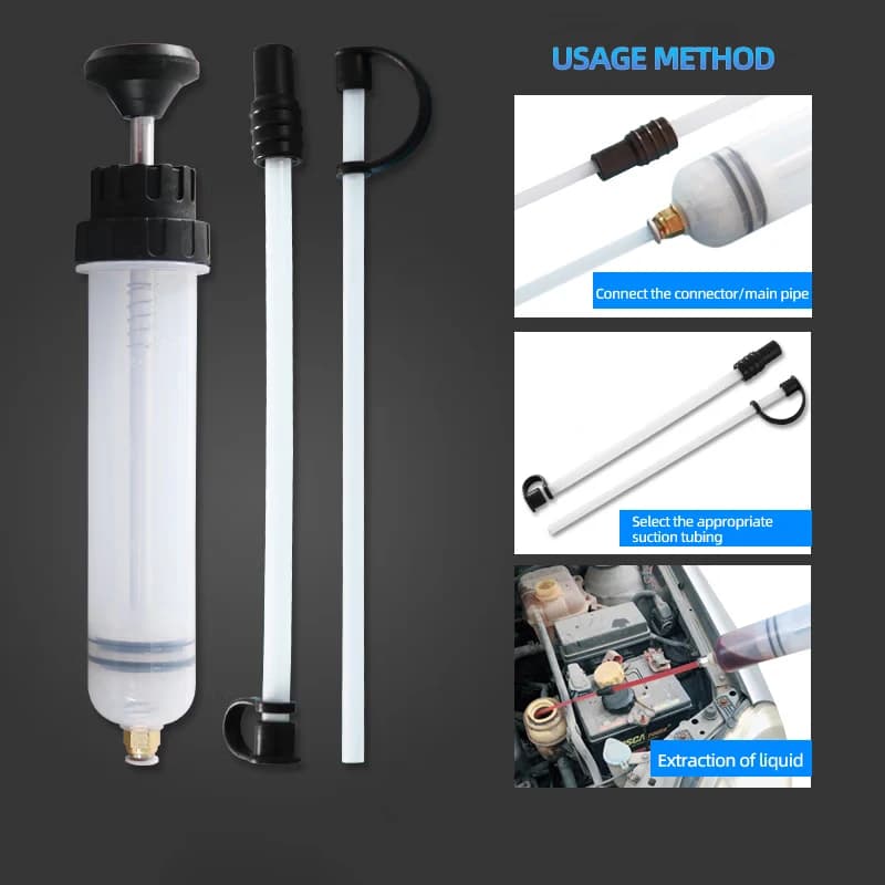 Estrattori di fluidi per auto Pompe Siringhe per cambio olio con tubo Carburanti manuali Aspirazione e riempitore Cambio olio fluido Evacuatore Pompa per utensili manuali