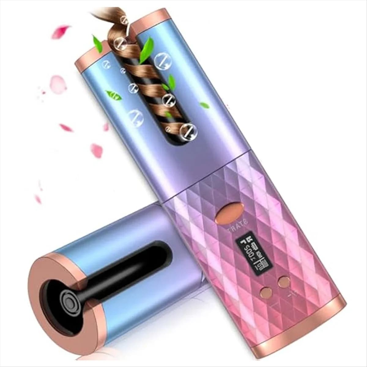 New automatic curling iron, wireless automatic curler, styling tool with portable rotary hairpin wand, automatic shutdown