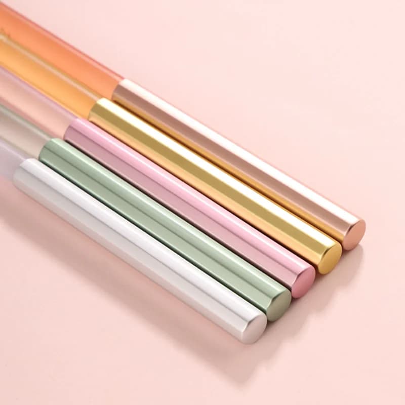 Set di 1/5 Pennelli per Nail Art, Pennelli per Disegno e Pittura, Pennelli per Polvere Acrilica, Gel UV, Estensione Unghie, Strumenti per Manicure