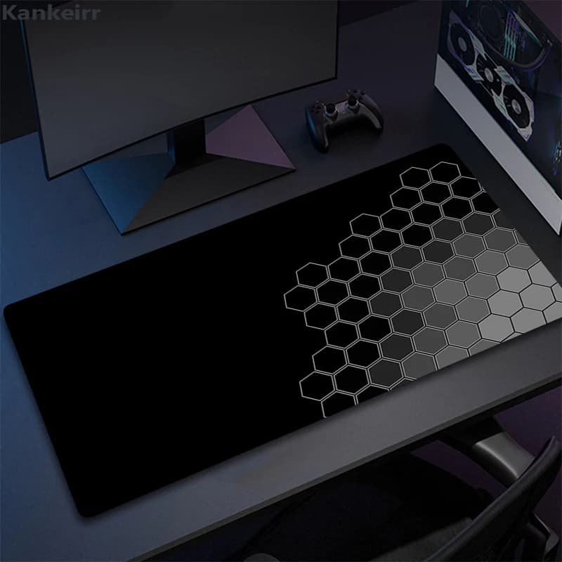 90x40 cm Arte geometrica Tappetino per mouse da gioco di grandi dimensioni Pc Gamer Tappetino per mouse grande Gaming per computer Bordo di bloccaggio Tappetino per mouse Tastiera Tappetino per mouse da scrivania