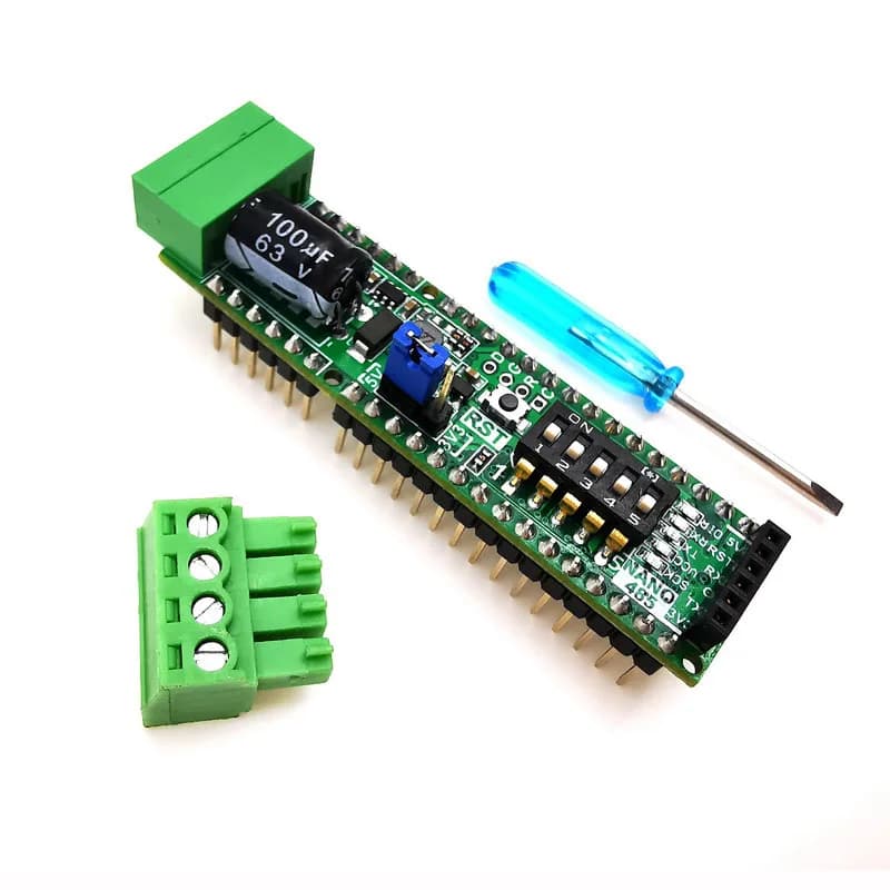 Nano 485 12V to 48V Bus Powered For Arduino RS485 422 Transceiver Upgrade Development Board Enhanced Nano R3 PLC 340G USB Cable
