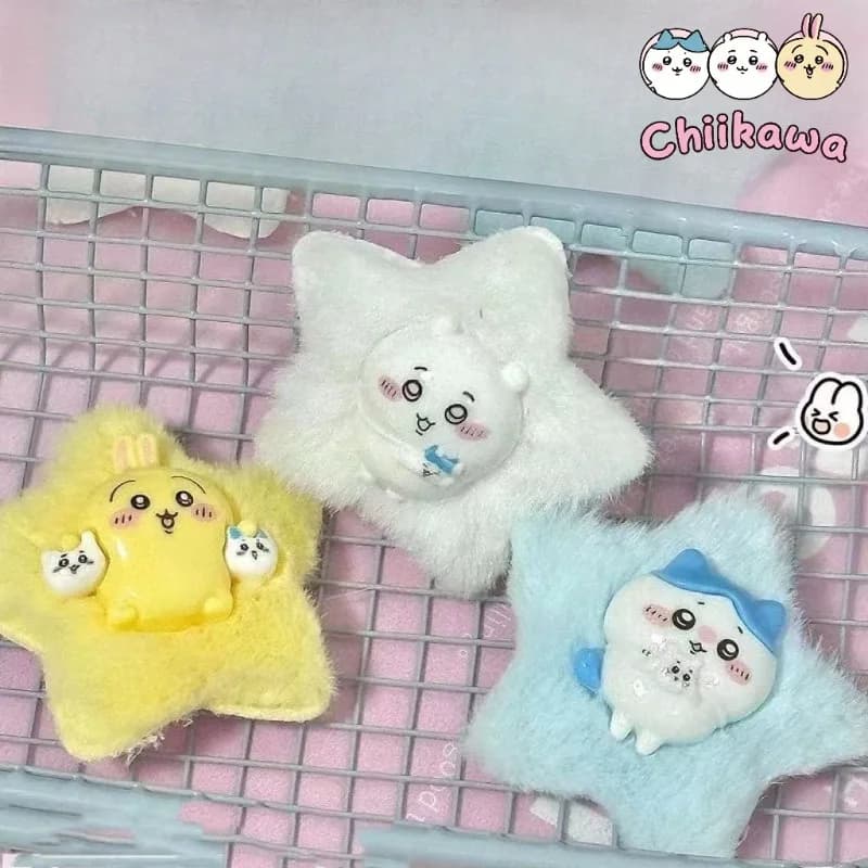 Nuova Molletta per Capelli Chiikawa Hachiware Usagi, Clip con Bordo in Peluche, Accessorio per Capelli da Ragazza, Regalo di Compleanno per Ragazze