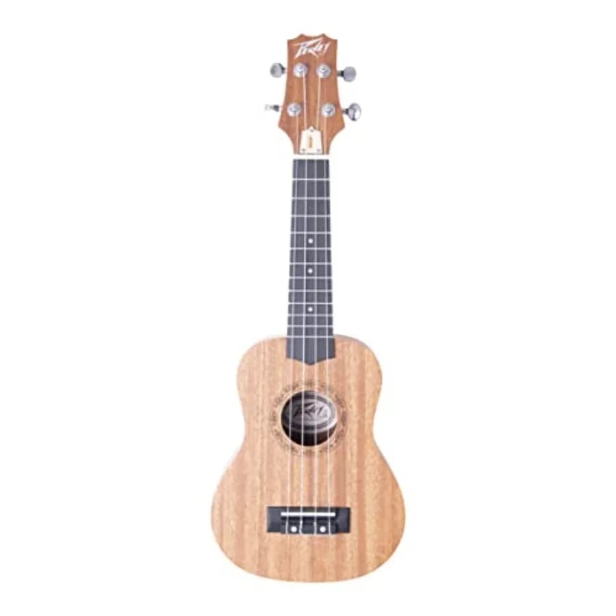 Ukulele Soprano Delta Woods per Studenti e Principianti, Leggero, Finitura Opaca Naturale, Corpo in Mogano, Facile da Suonare, Resistente