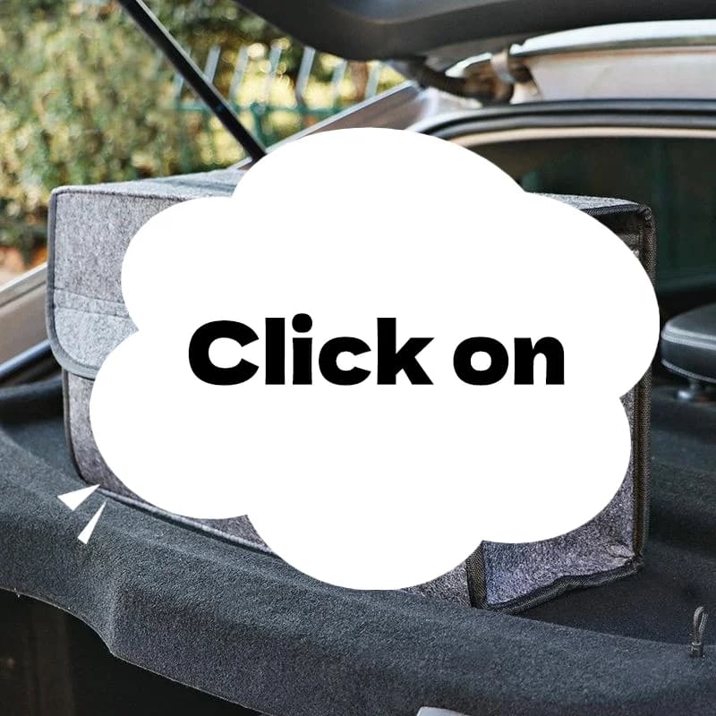 1PC grande scomparto antiscivolo organizzatore di immagazzinaggio per bagagliaio strumento borsa di immagazzinaggio per auto organizzatore per bagagliaio di un'auto scatola di feltro morbido accessori