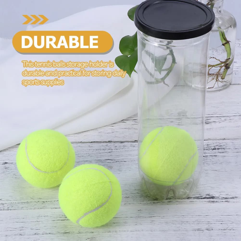 Contenitore porta palline da tennis da 3 pezzi, contenitori in plastica trasparenti per palline sportive