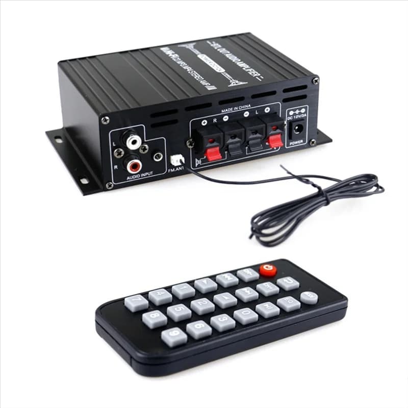 ABAC-Ak380 800W 12V Amplificatore di potenza Bluetooth Stereo Home Car BASSO Amplificatore audio Lettore musicale Altoparlante per auto Classe D FM USB/SD Pa di ricambio
