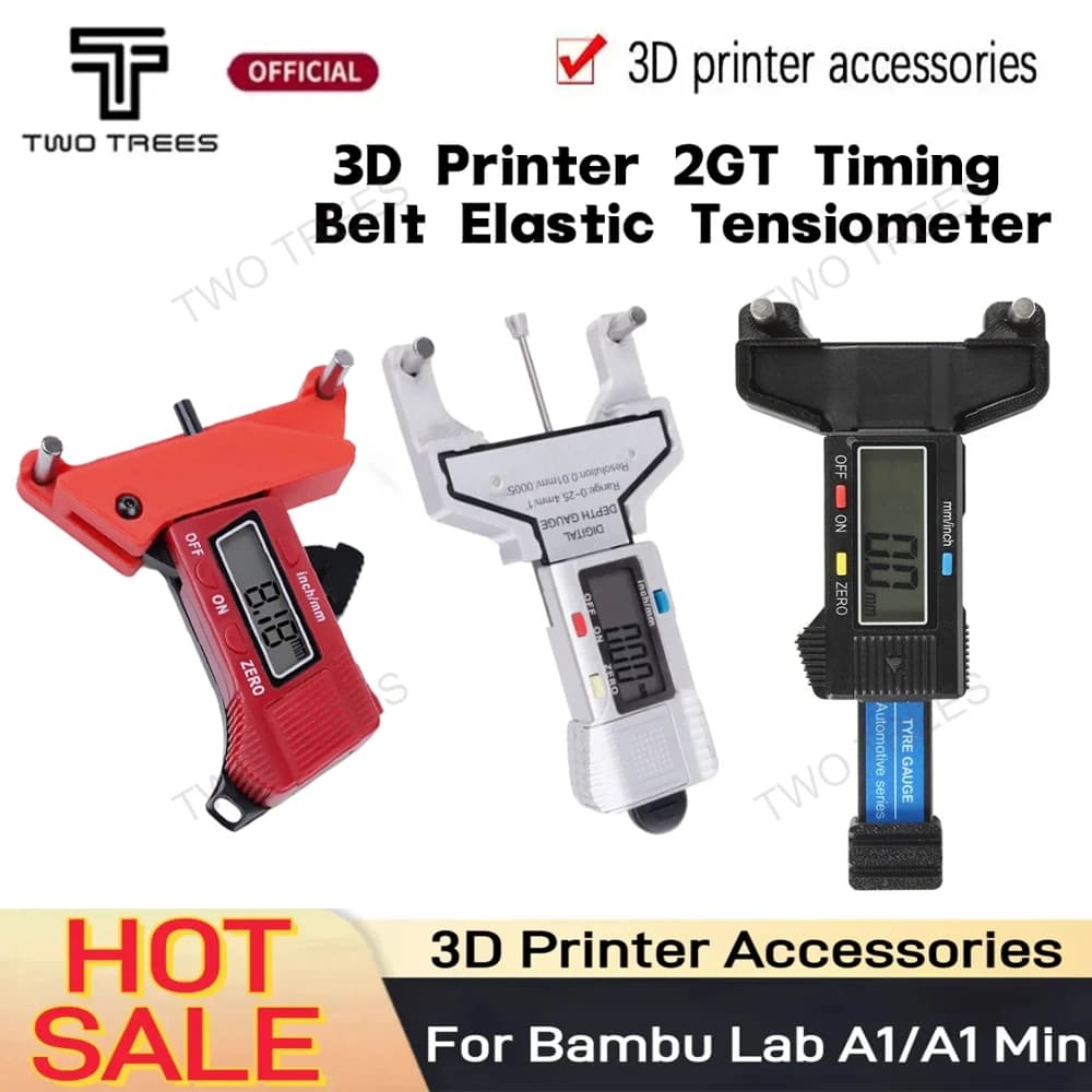 Tester del misuratore di tensione della cinghia 2GT cinghia dentata Tester di tensione della cinghia sincrona parti della stampante 3D per Voron 2.4 Trident K1 K1 MAX