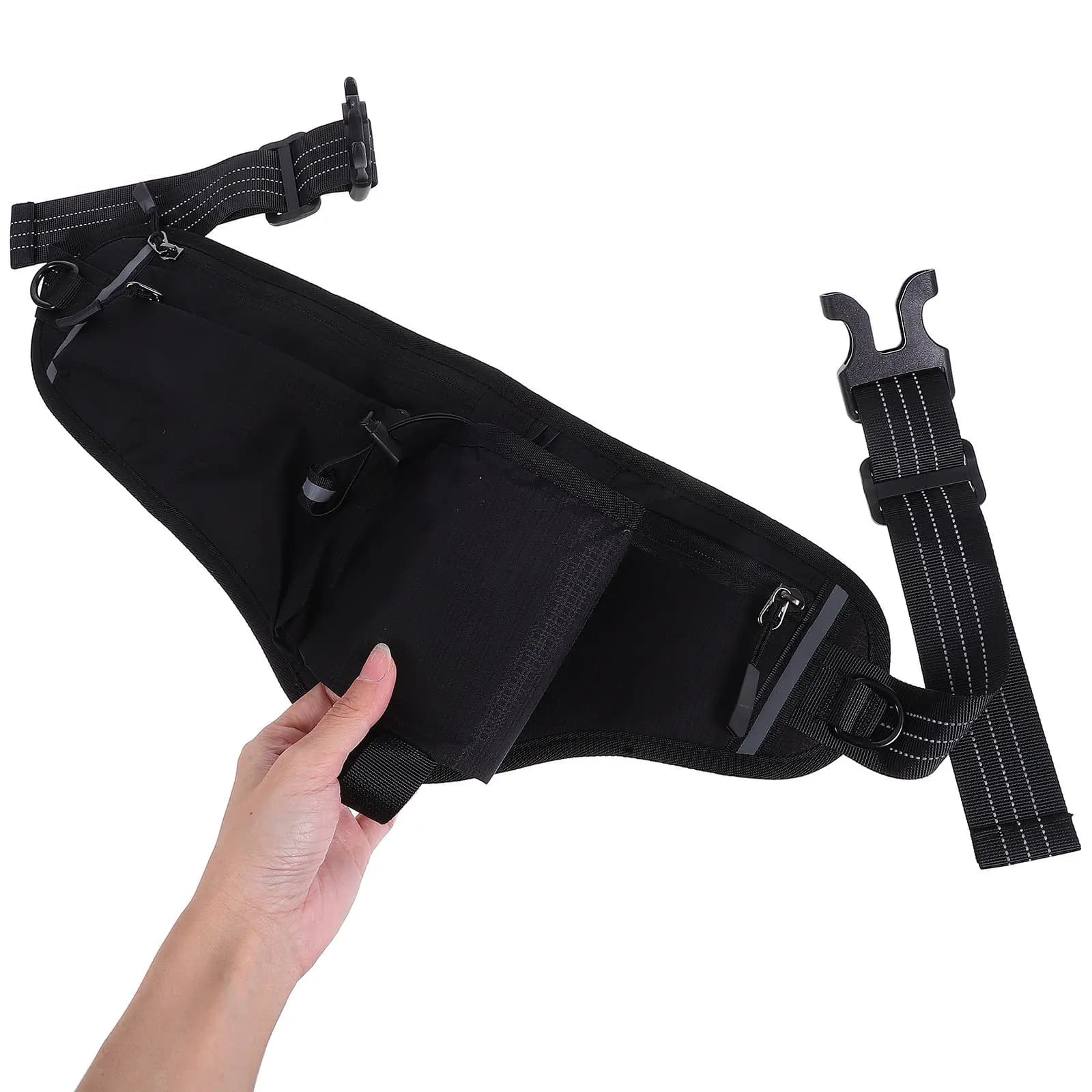 Multifunctional Running Waist Pack for Men Women Lightweight Sweatproof Outdoor Sports Belt with Phone Holder Water Bottle Pouch