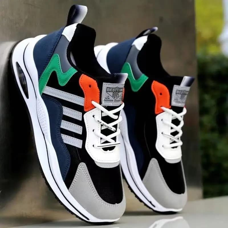 Men's Running Shoes Anti-Odor Breathable Casual Sports Sneakers Fashionable Mesh Upgraded Version Autumn Seasonal Footwear