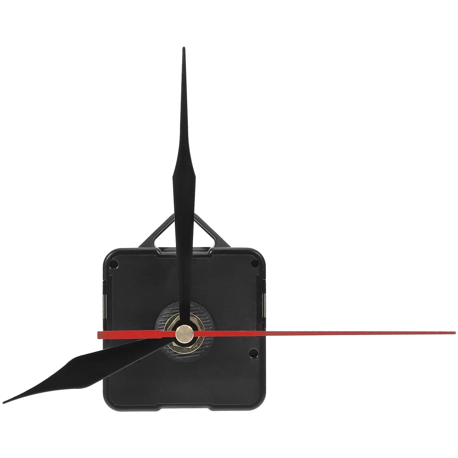 Kit Movement Silent Watch Metal Precision Mechanism for Wall Clocks and Table Clocks DIY, Black and Red Hands for Cross and Second Point