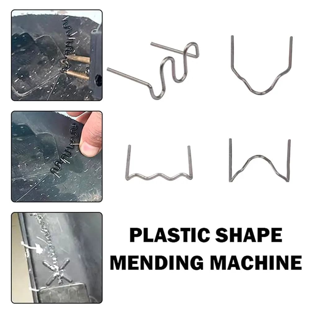 500pcs S Wave Welder Accessory Welding Machine Hot Stapler Staples Plastic Repair Machine Car Bumper Repair Weld Wire