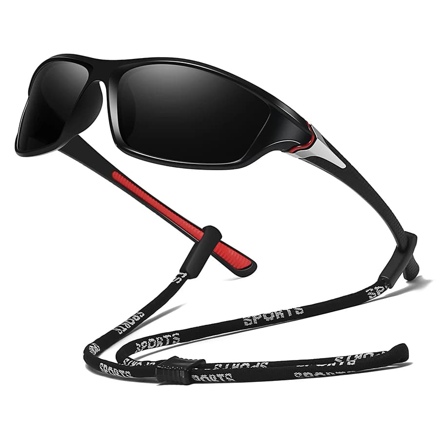 Occhiali da sole polarizzati per sport all'aria aperta da uomo e da donna con catena ciclismo arrampicata sci pesca occhiali da sole Vintage occhiali UV400