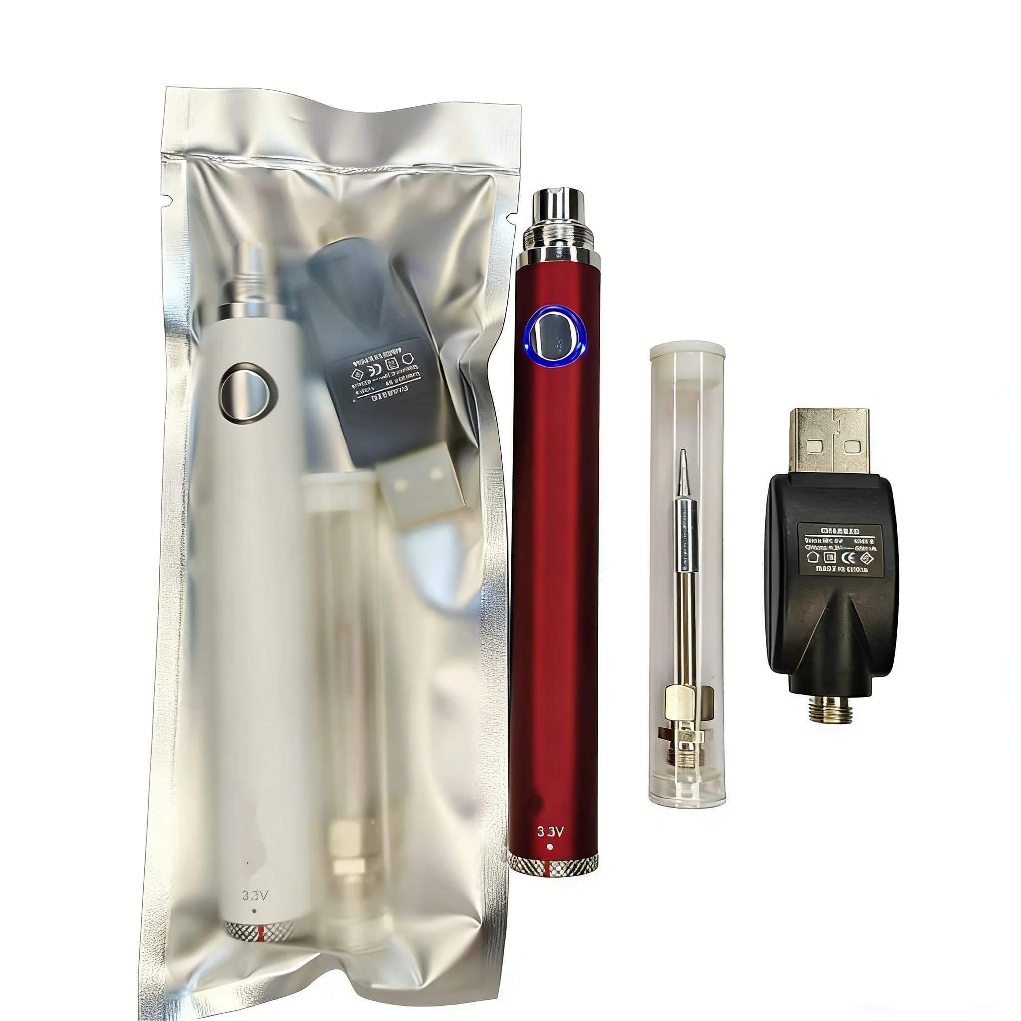 1pcs,650mah, Adjustable Voltage 510 Battery Pen, DIY Soldering Iron, Mini Power Bank, Portable Heating And Cutting Tool