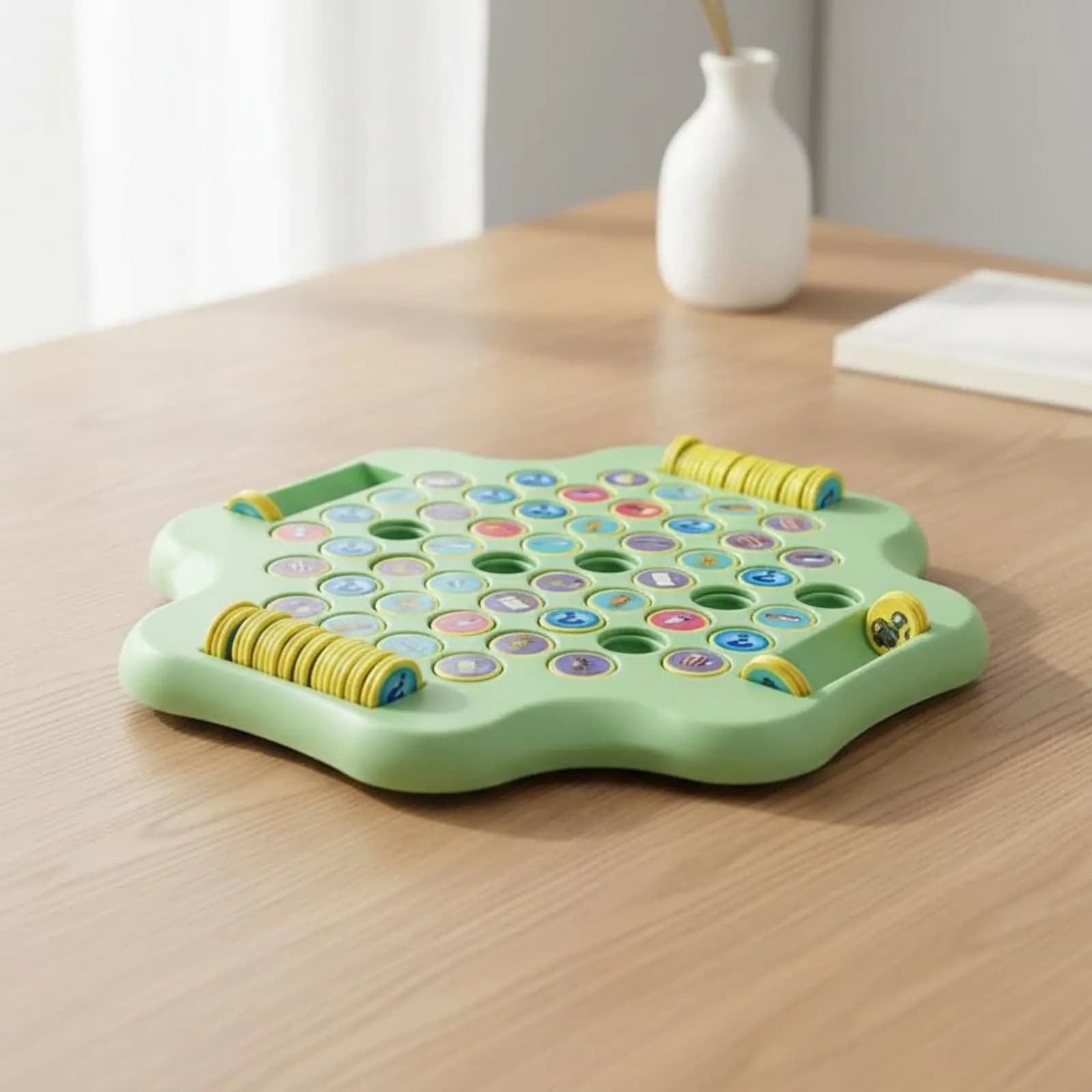 Gioco di Memoria Flip per Bambini, Gioco da Tavolo Educativo a Doppia Faccia, Scacchi della Memoria, Rompicapo con Frutta