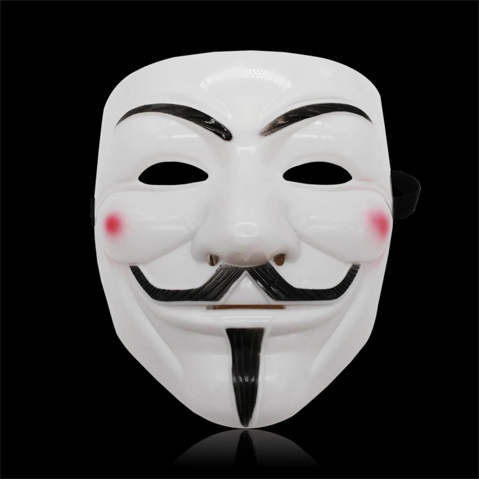 1pc Maschera di Halloween Nero Bianco V Per Vendetta Hackers Cos Maschera di Halloween Cosplay Del Partito Maschere Fai Da Te Anime Anonimo Copricapi