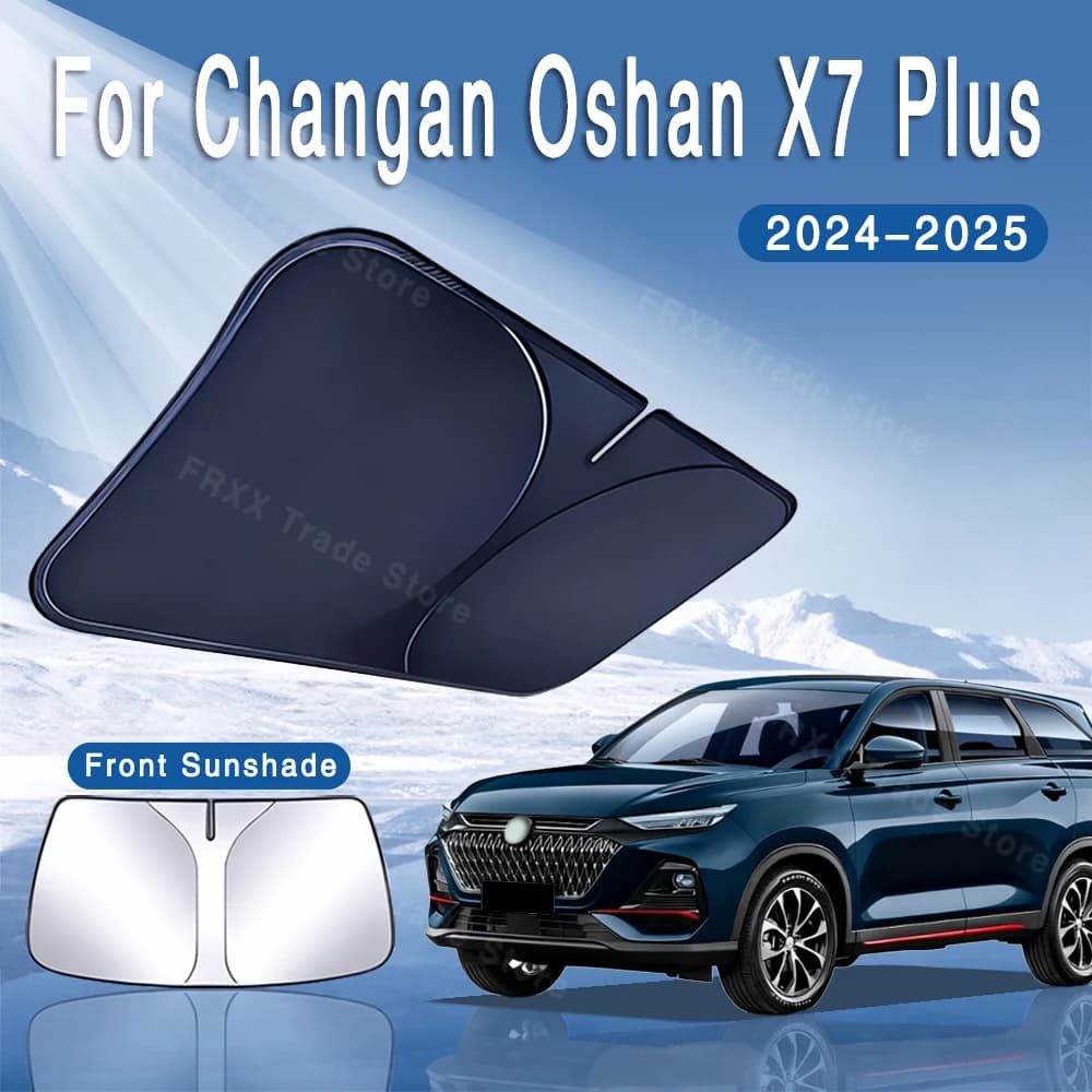Per Changan Oshan X7 Plus 2024 2025 1PC Auto Visiera Parasole Parabrezza Anteriore Parasole Isolamento Termico Estate di Raffreddamento Accessori Auto
