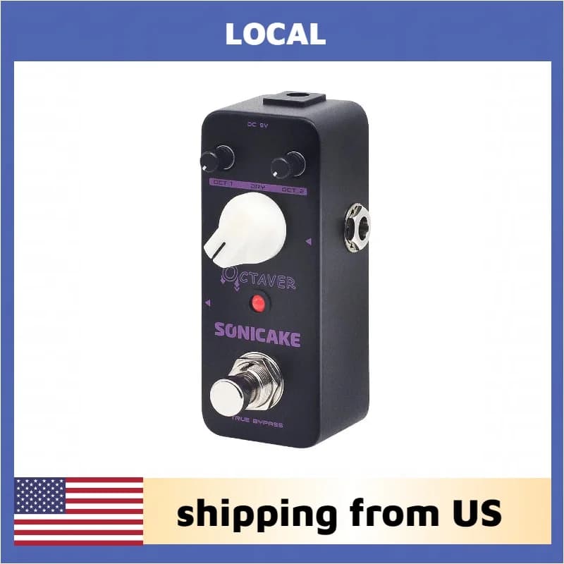 SONICAKE Local Octaver Analog Classic Octave Pedale Effetto Ottava per Chitarra e Basso QSS-19 spedizione dagli USA