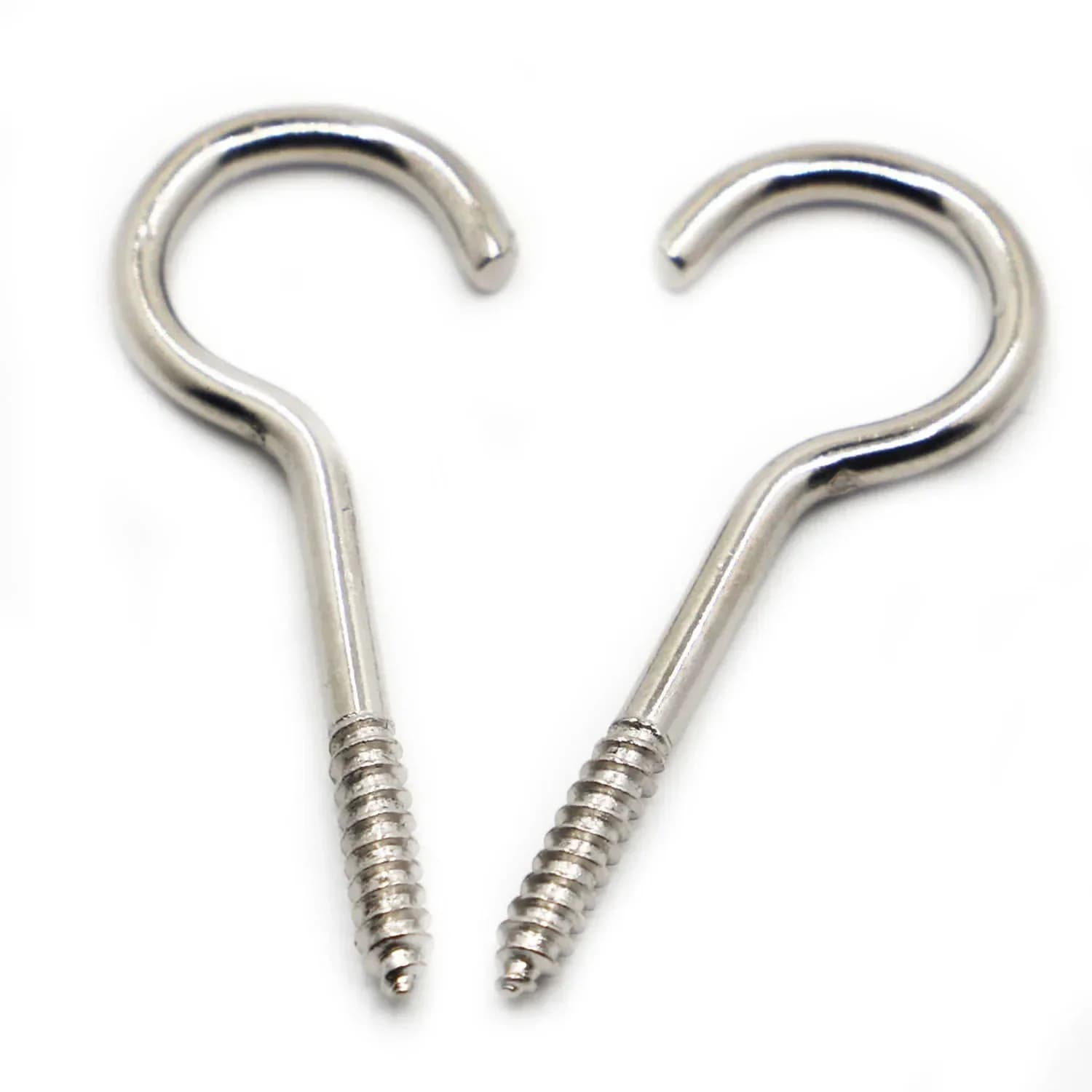 Anello con gancio leggero Ganci con punto interrogativo Viti con gancio per occhio di pecora Aggancio con vite autofilettante in nichel 1 # 2 # 3 # 4 # 5 # 6 # 8 # 10 # 12 # 14 #