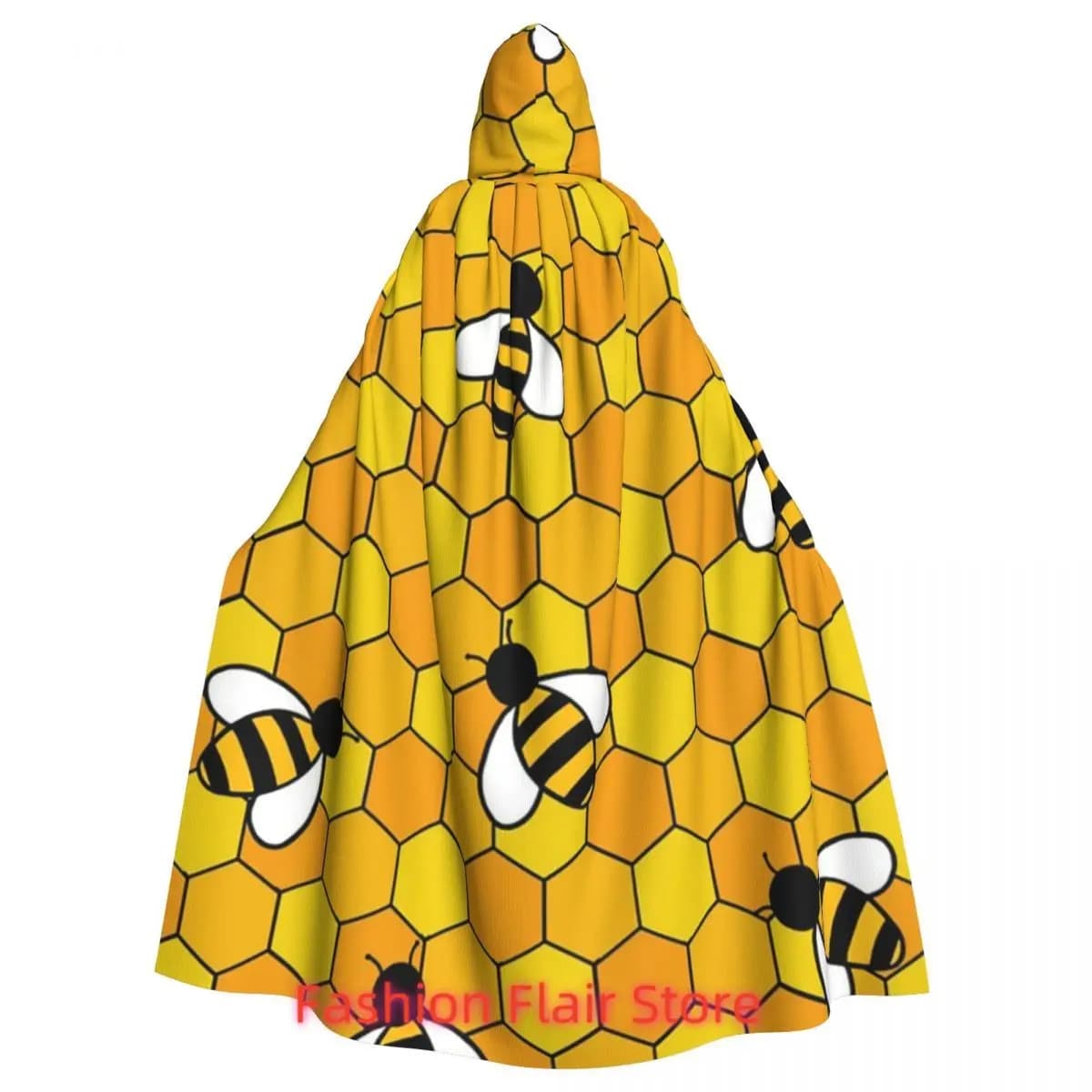 Mantello lungo con cappuccio api mellifere Costume medievale da strega Mantello cosplay HalloweenVampiro adulto unisex